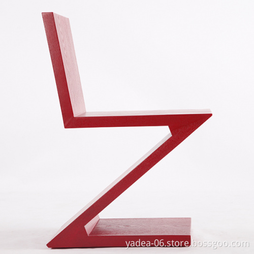 Outdoor furniture wood chair Zig Zag Chair knock off
